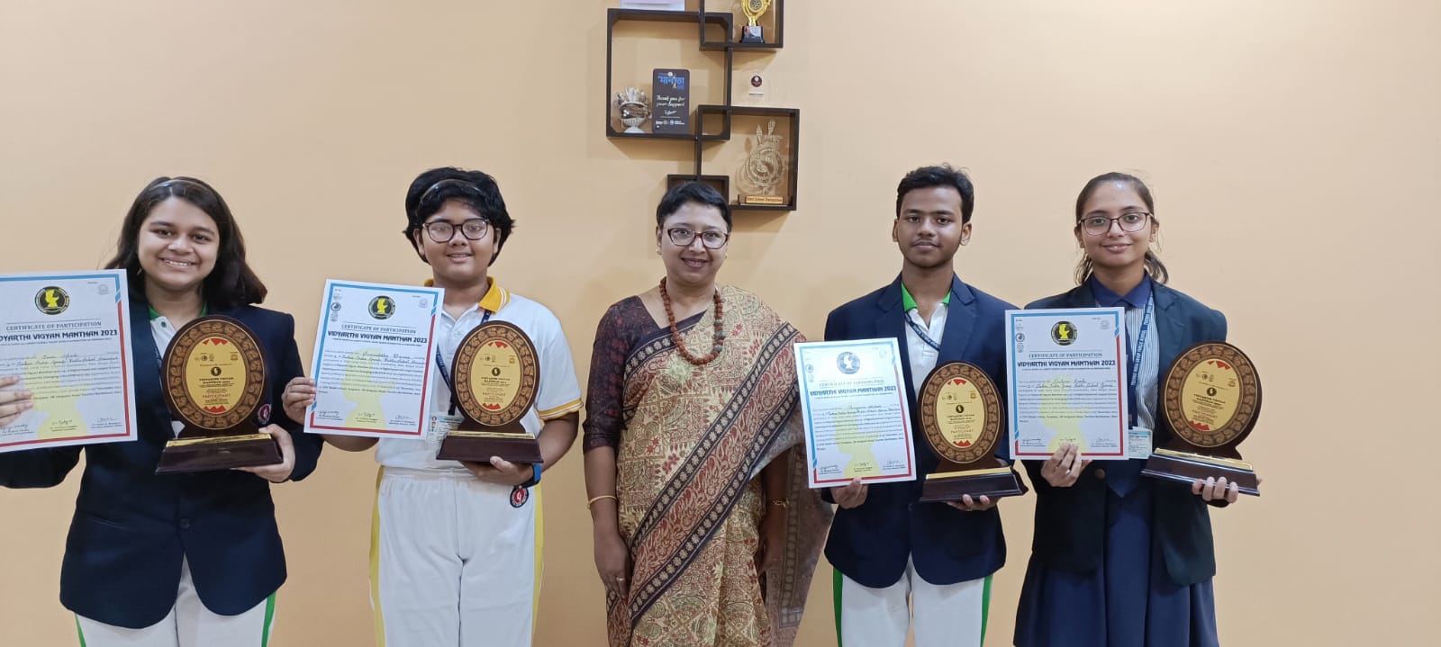District level toppers in Vidyarthi Vigyan Manthan Talent Search Competition 2023